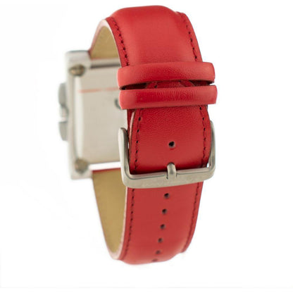 Chronotech Red Leather Watch