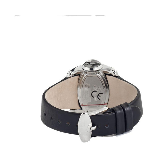 Chronotech Black Leather Watch
