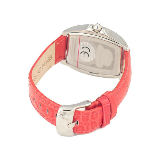 Chronotech Red Leather Watch