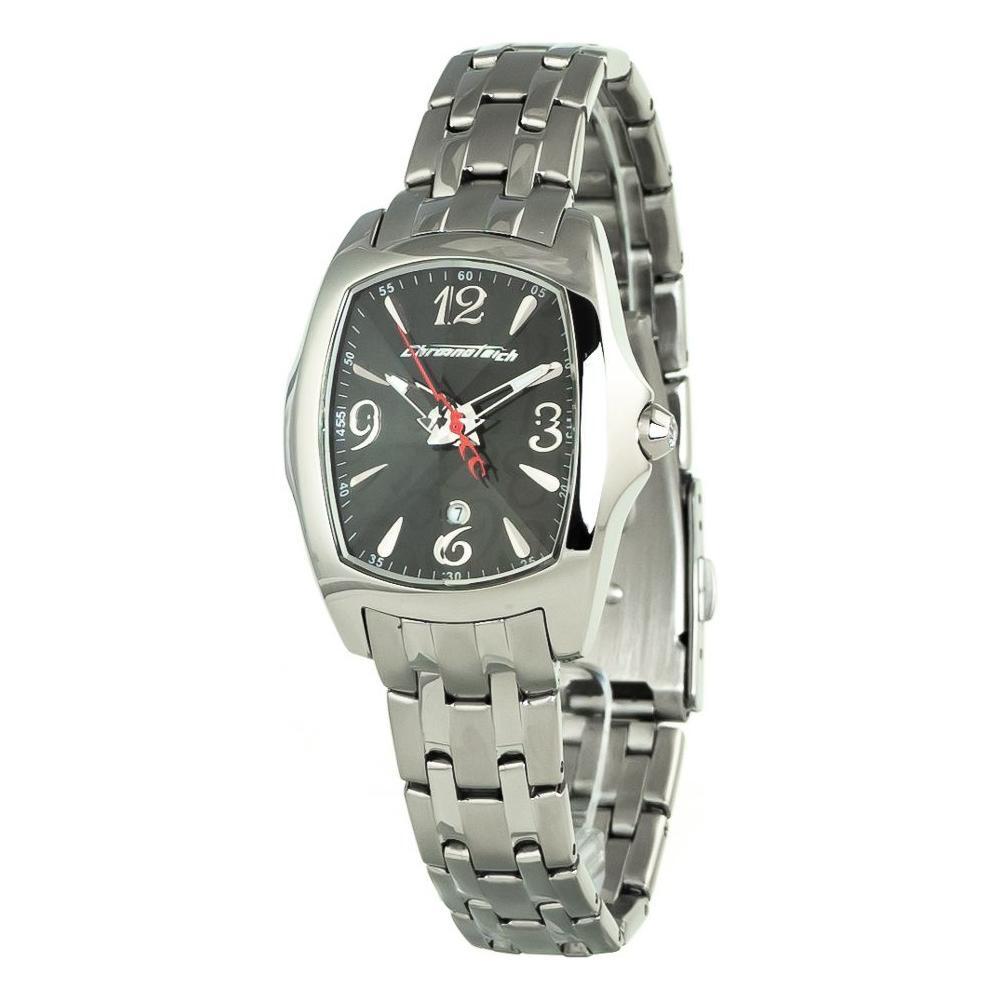 Chronotech Silver Stainless Steel Dress Watch