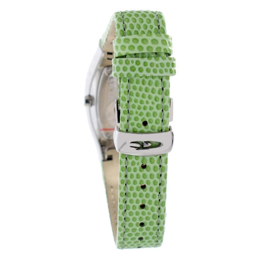 Chronotech Green Leather Watch