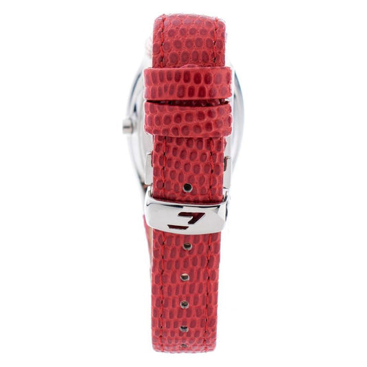 Chronotech Red Leather Watch
