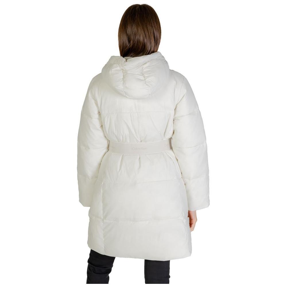 Calvin Klein Jeans Cream Nylon Jackets & Coat CA-14574100143-IT38|XS