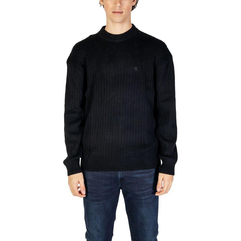Calvin Klein Jeans Black Cotton Sweater CA-14580800009-IT52 | XL