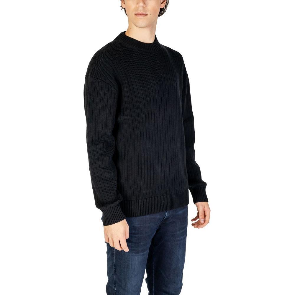 Calvin Klein Jeans Black Cotton Sweater CA-14580800009-IT52 | XL