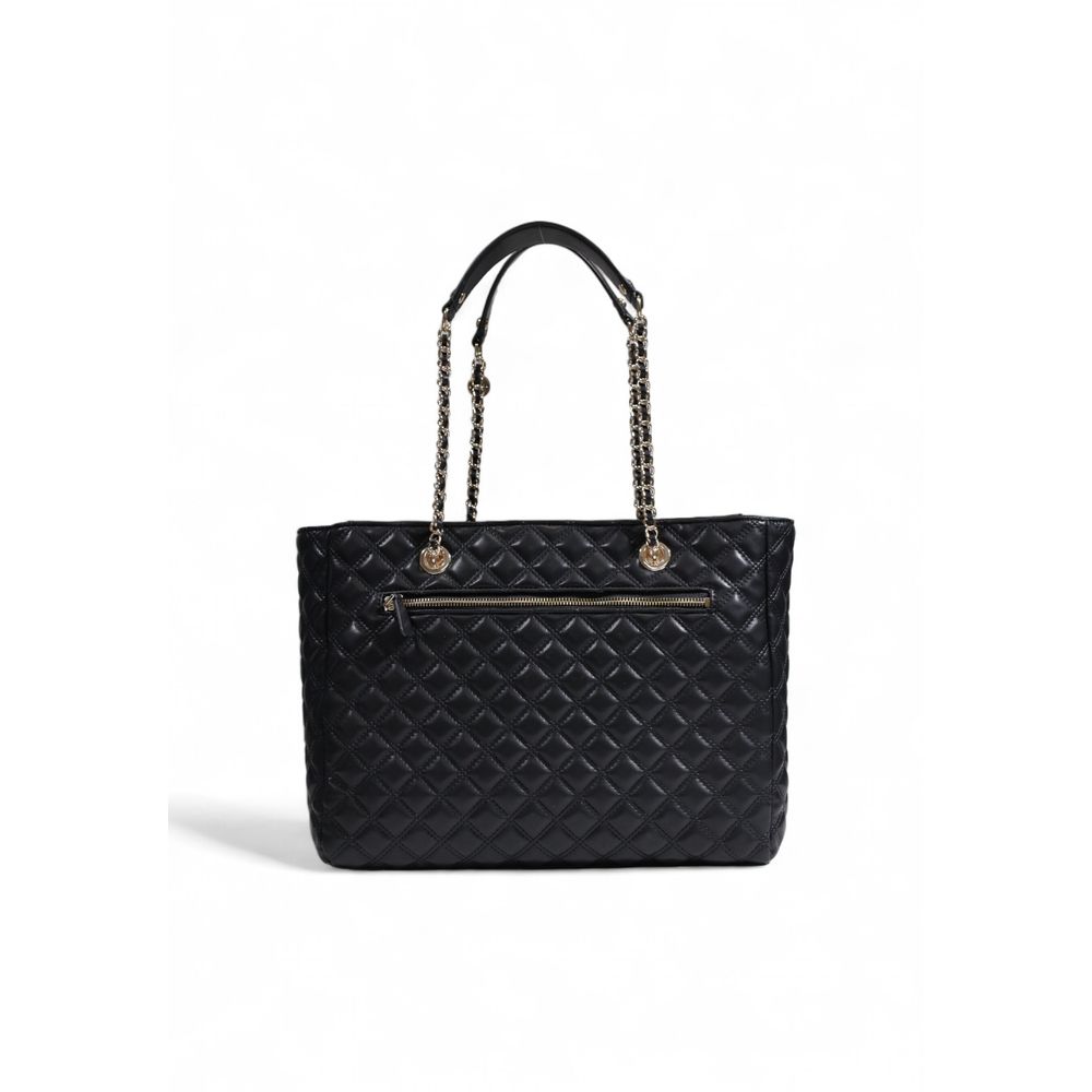 Front view with bag zipped and handles upright.