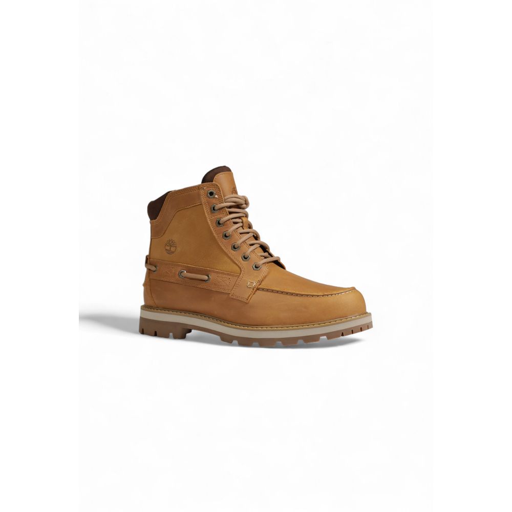 Timberland Beige Suede Leather Lace-Up Boots