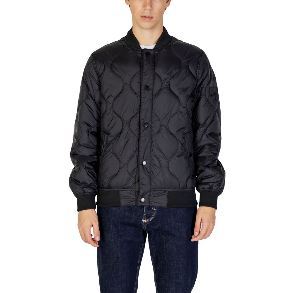 Gianni Lupo Black Polyamide Bomber