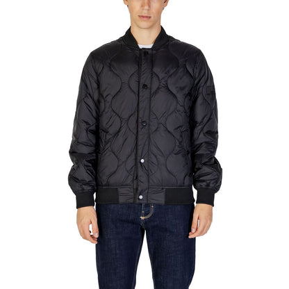 Gianni Lupo Black Polyamide Bomber