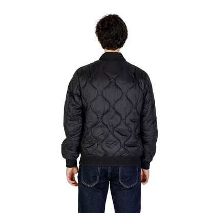 Gianni Lupo Black Polyamide Bomber