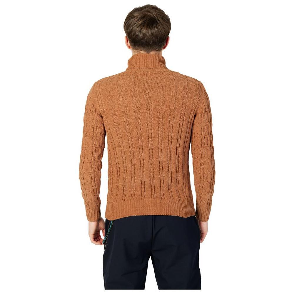 Gianni Lupo Brown Synthetic Turtleneck GI-13048600140-IT44 | S