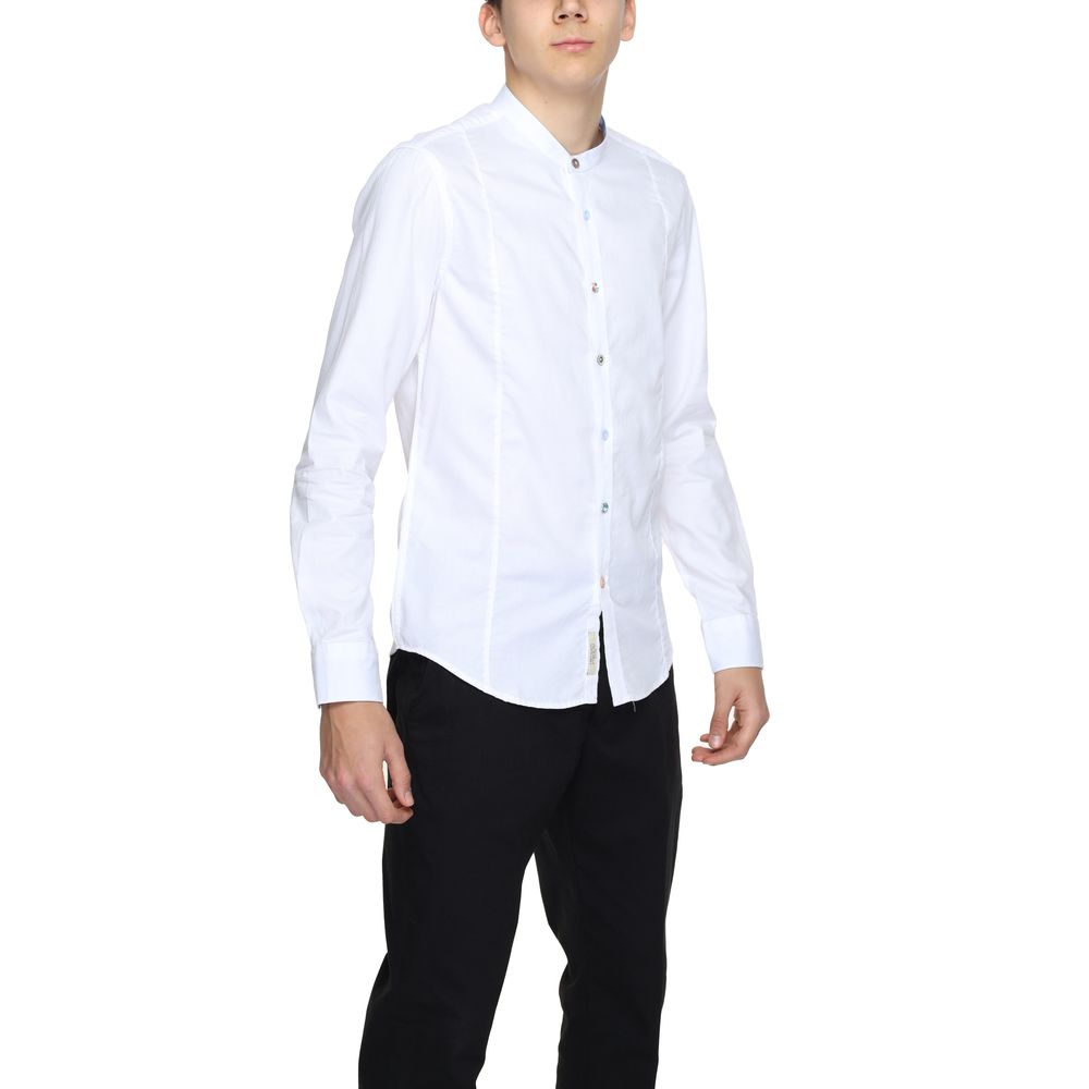 Gianni Lupo White Cotton Dress Shirt