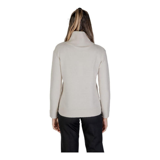 Street One Cream Viscose Turtleneck ST-15733900143-IT38|XS
