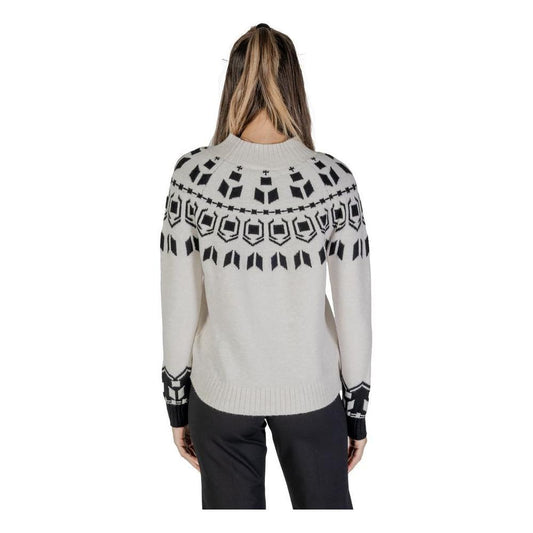 Street One Cream Cotton Sweater ST-15733800143-IT36|XXS
