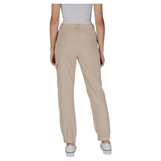 B.Young Beige Polyester Pant