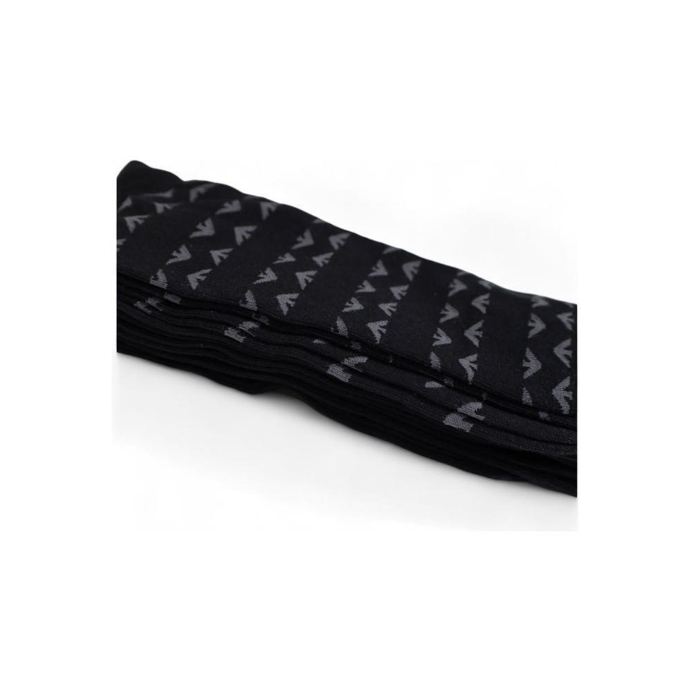 Emporio Armani Underwear Black Cotton Sock EM-15167100009-ONE SIZE