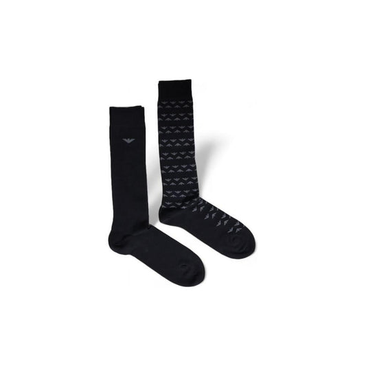 Emporio Armani Underwear Black Cotton Sock EM-15169500009-ONE SIZE