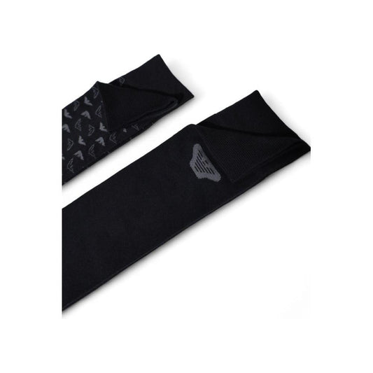 Emporio Armani Underwear Black Cotton Sock EM-15169600009-ONE SIZE