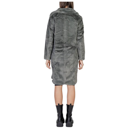 ICHI Black Polyester Jackets & Coat IC-15420700144-IT36|XXS