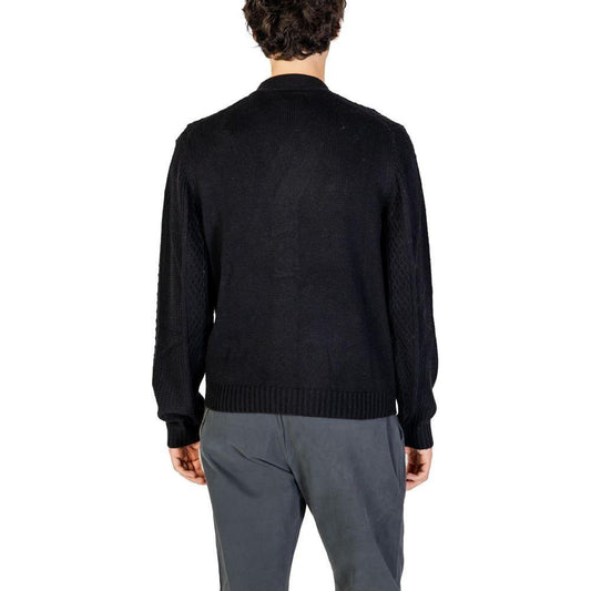 Hamaki-Ho Black Polyester Cardigan HA-15661500009-IT46 | M