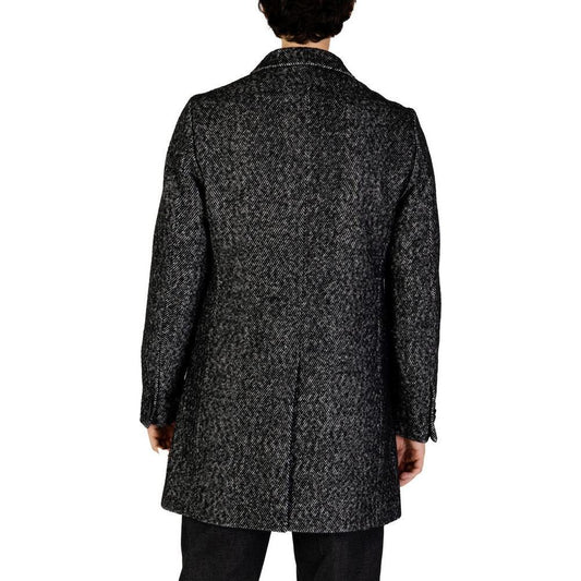 Hamaki-Ho Black Polyester Coat HA-15670100009-IT48 | M