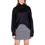 ICHI Black Marabou Turtleneck IC-15691900009-IT38|XS