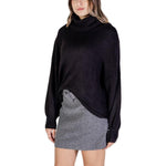 ICHI Black Marabou Turtleneck IC-15691900009-IT38|XS