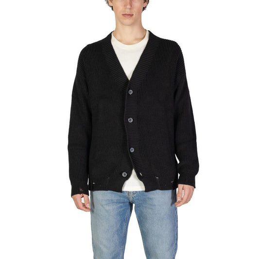 Underclub Black Cotton Cardigan UN-15760400009-IT48 | L