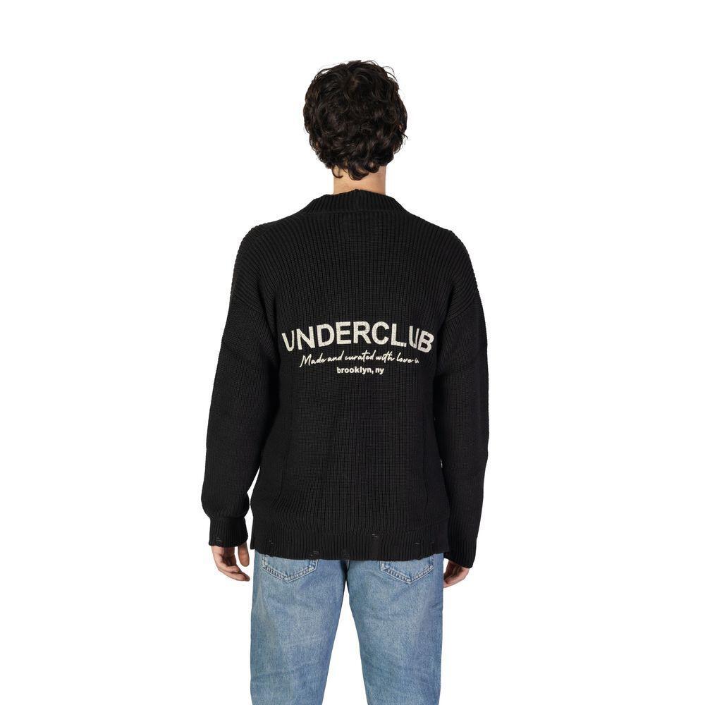 Underclub Black Cotton Cardigan UN-15760400009-IT48 | L