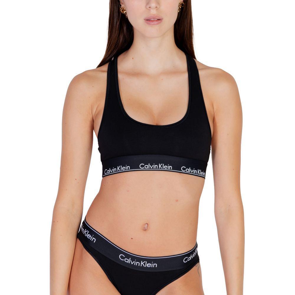 Calvin Klein Underwear Black Cotton Bra CA-6469700009-IT44|L