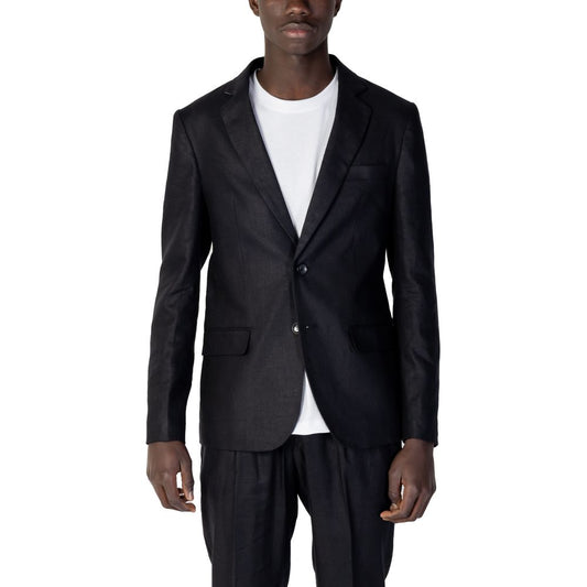 Antony Morato Black Linen Blazer AN-10253200009-IT46 | S