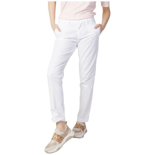 Blauer White Cotton Pant