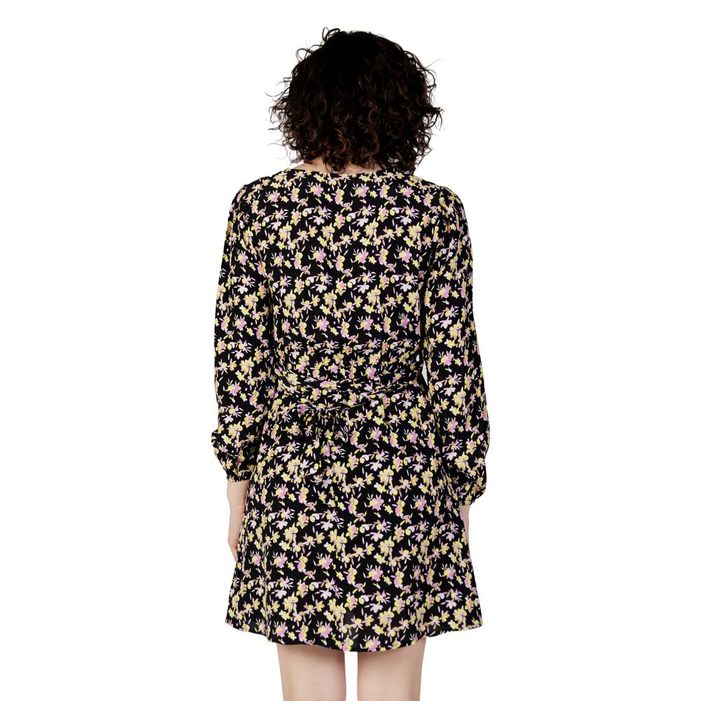 Jacqueline De Yong Black Viscose Short Dress