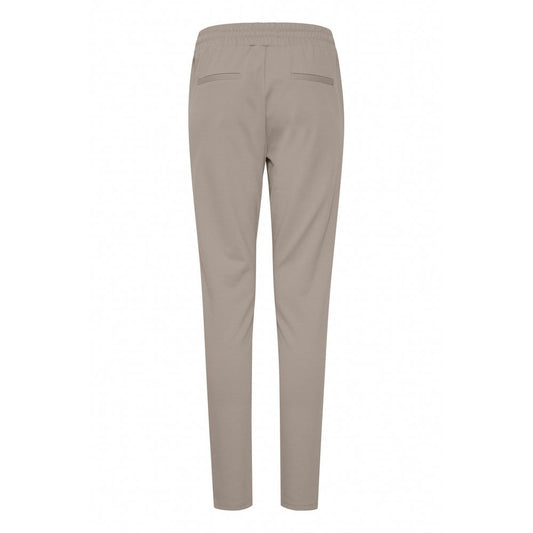 ICHI Beige Polyester Pant