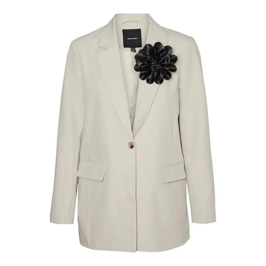 Vero Moda Beige Polyester Blazer VE-13395300127-IT36|XXS