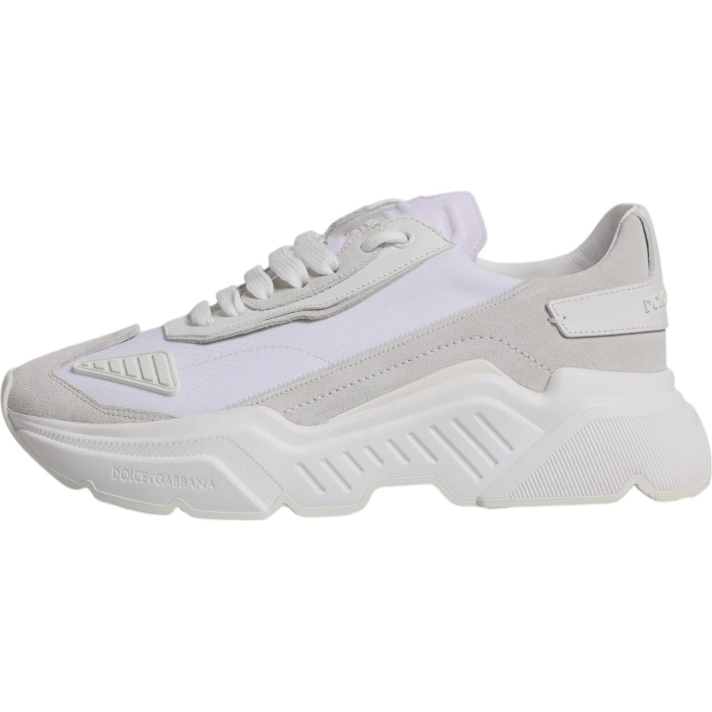 Dolce & Gabbana White Leather Daymaster Low Top Sneakers Shoes