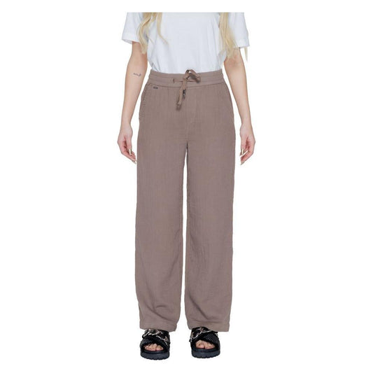 Street One Brown Cotton Pant ST-14346500140-W46 | L32