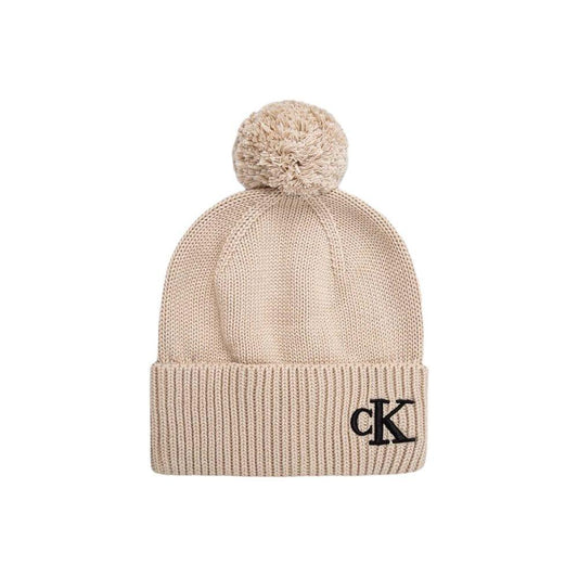 Calvin Klein Beige Cotton Caps Baseball Hat CA-15668100127-ONE SIZE