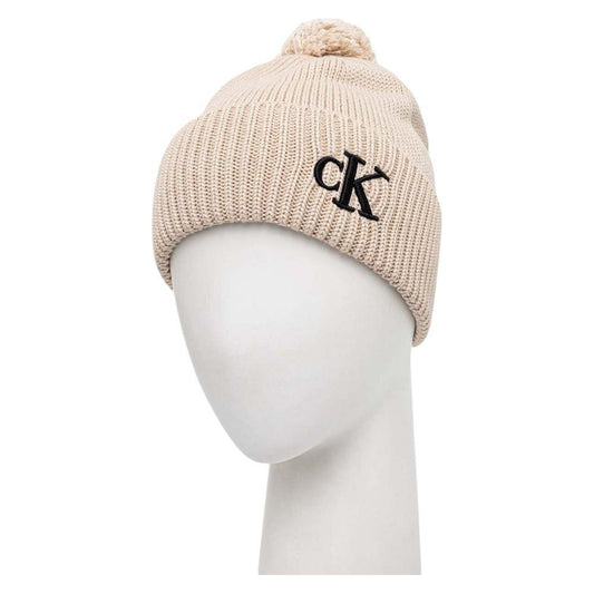 Calvin Klein Beige Cotton Caps Baseball Hat CA-15668100127-ONE SIZE