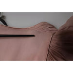 Alberta Ferretti Brown Silk Short Sleeves V-neck Pleated Top TSH86782-40