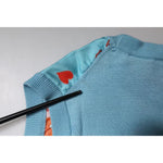 Dolce & Gabbana Blue Drawing Cashmere Sleeveless Tank Top TSH86791-38