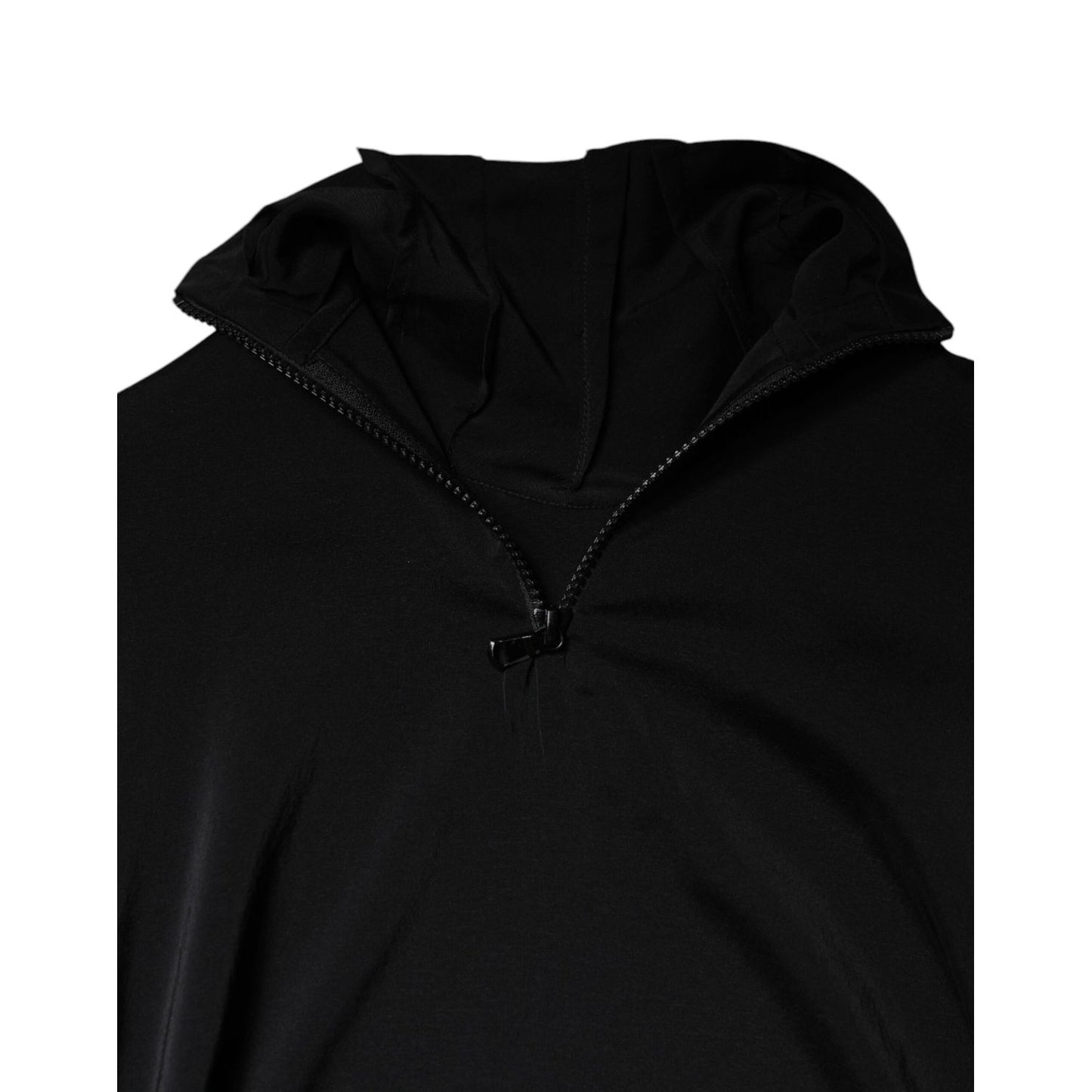 Brunello Cucinelli Black Silk Blend Long Sleeves Blouse Top TSH86798-44