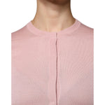 Dolce & Gabbana Pink Wool Knit Button Down Cardigan Sweater TSH86808-46