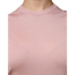 Dolce & Gabbana Pink Cashmere Knitted Sleeveless Tank Top TSH86820-38