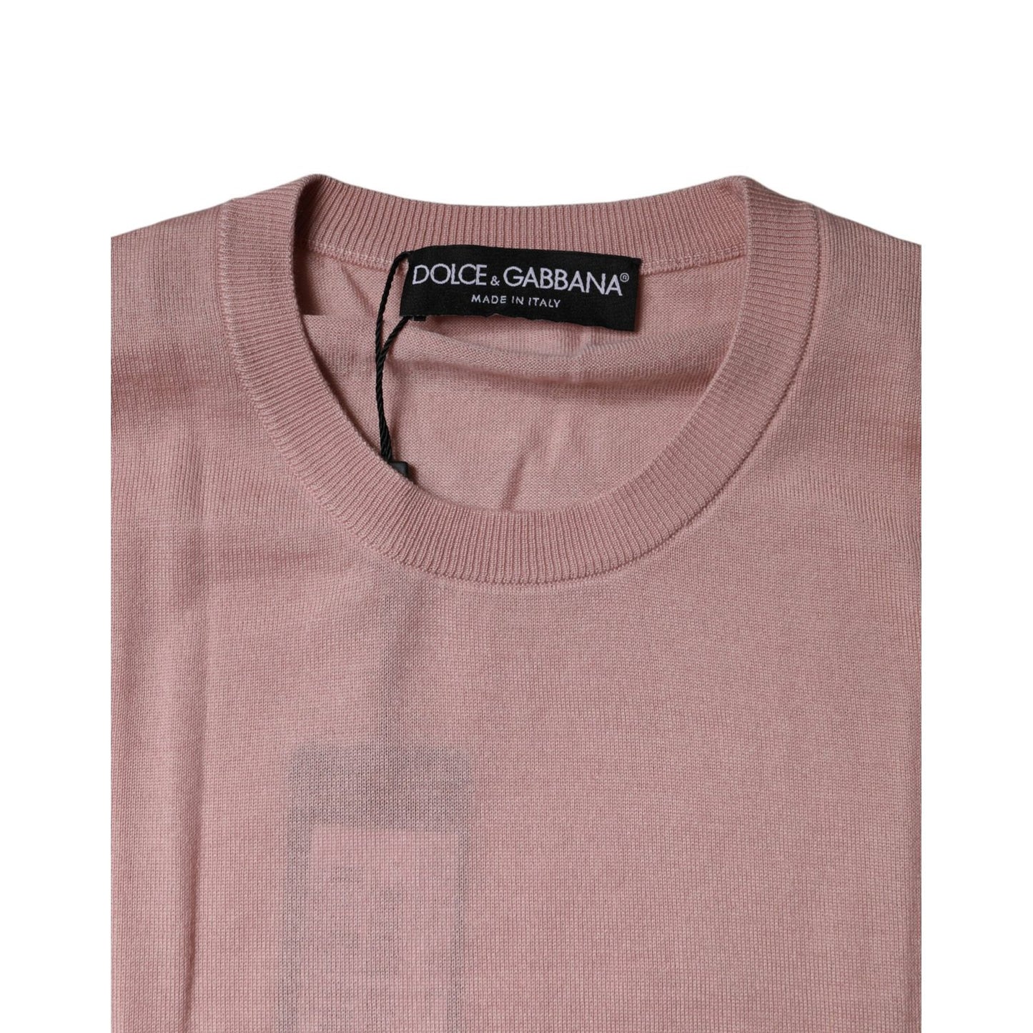 Dolce & Gabbana Pink Cashmere Knitted Sleeveless Tank Top TSH86820-38