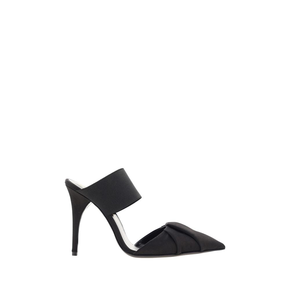 Bruno Frisoni Black Calf Leather Bos Taurus High Heel Pumps with geometric toe and stiletto heel for AW23 fashion.