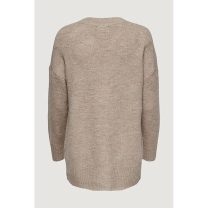 Only Beige Marabou Sweatshirt