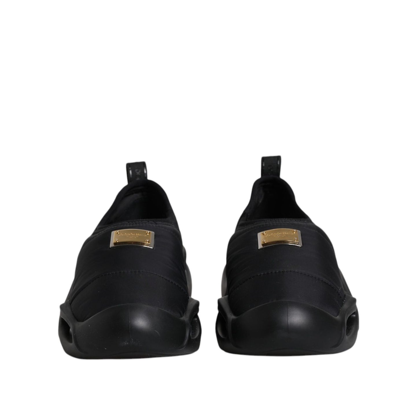 Dolce & Gabbana Black Slip On Wave Low Top Men Sneakers Shoes