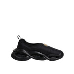 Dolce & Gabbana Black Slip On Wave Low Top Men Sneakers Shoes