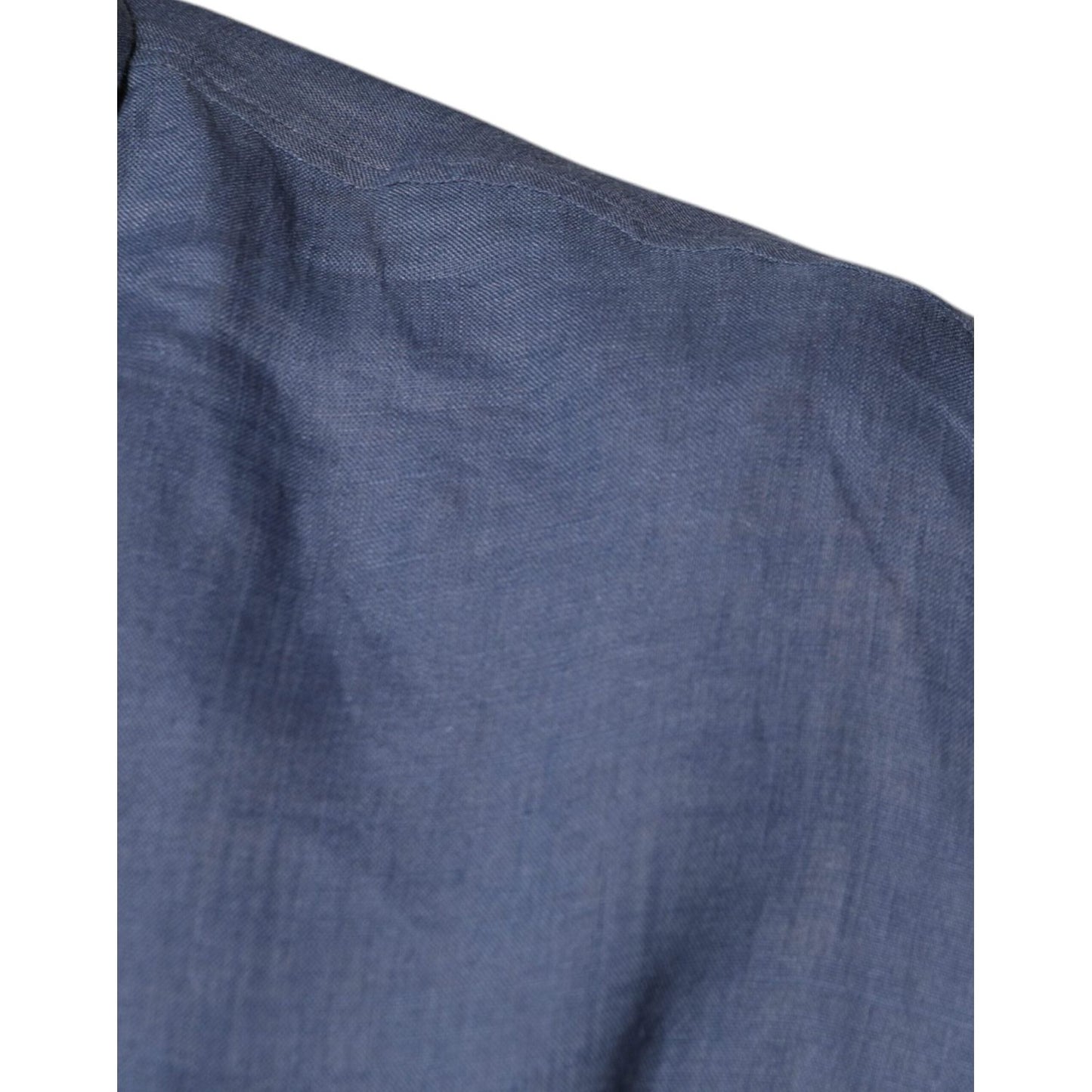 Dolce & Gabbana Blue Logo Long Sleeve Button Down Casual Shirt TSH87304-39